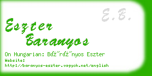 eszter baranyos business card